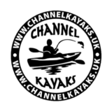 "Channel Kayaks" logo with a white background at a resolution of 300 by 300 pixels