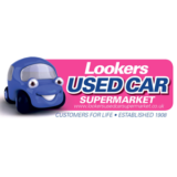 "Lookers Used Cars Supermarket" logo with a white background at a resolution of 300 by 300 pixels