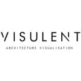 "Visulent" logo with a white background at a resolution of 300 by 300 pixels