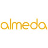 "Almeda" logo with a white background at a resolution of 300 by 300 pixels